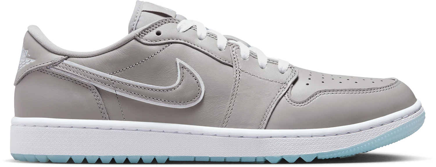 Nike Air Jordan 1 Low G Golf Shoes - Med Grey/White/Blue Tint - 10 - MEDIUM