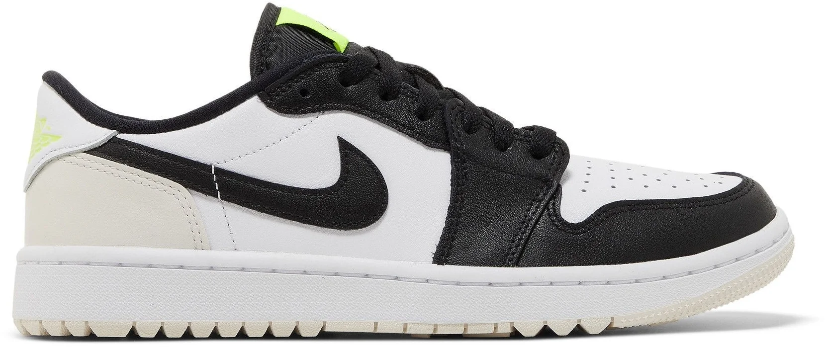 Nike Air Jordan 1 Low G Golf Shoes - White/Phantom/Volt/Black - 10 - MEDIUM