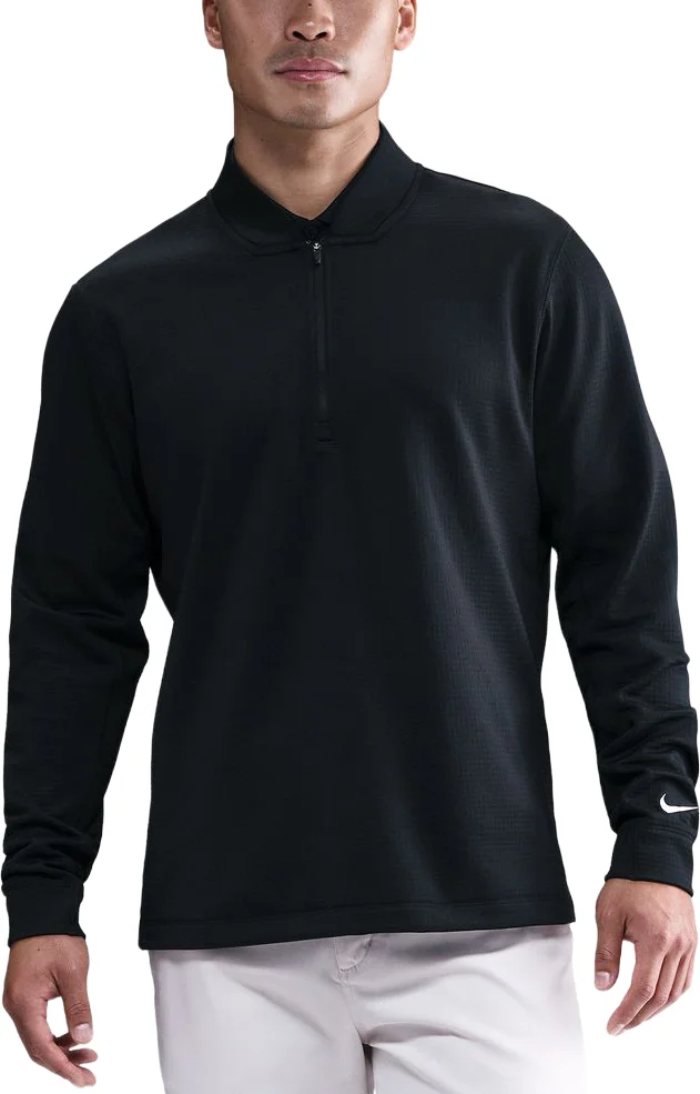 Nike Velocity Therma-FIT Half-Zip Mens Golf Pullover - Black, Size: X-Large