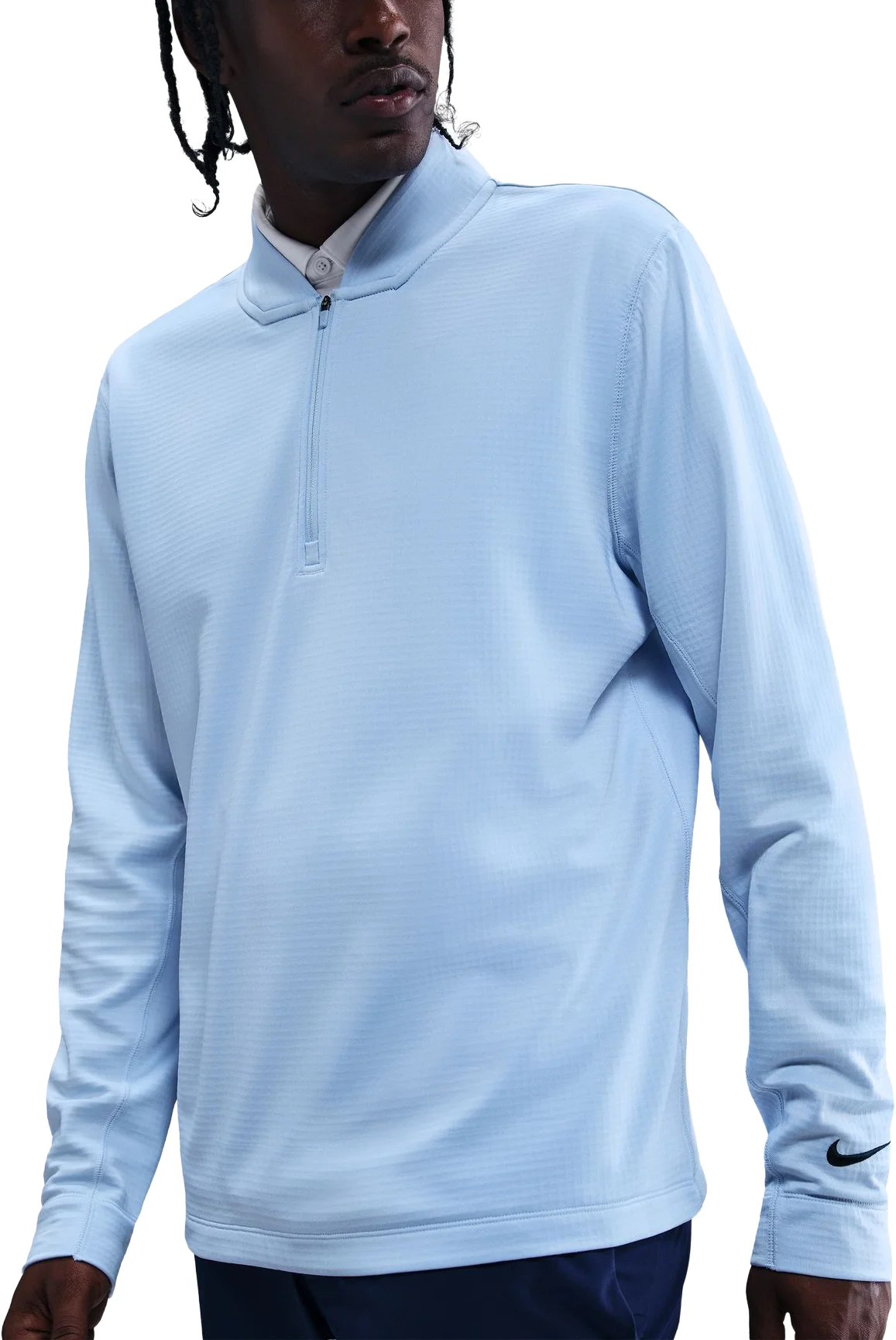 Nike Velocity Therma-FIT Half-Zip Mens Golf Pullover - Blue, Size: Small