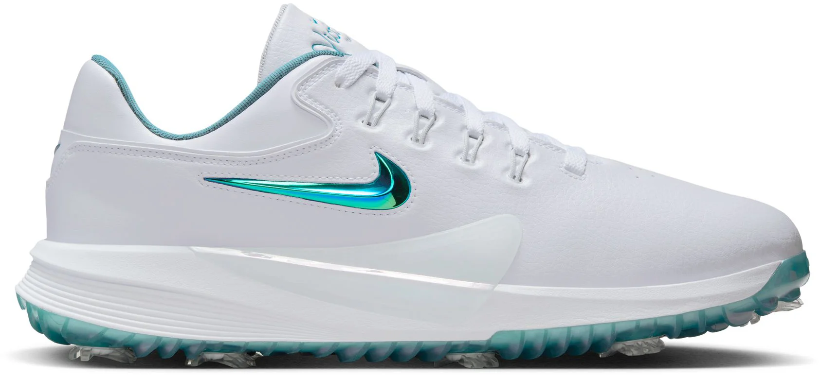 Nike Victory Pro 4 Golf Shoes - White/Smokey Blue/White - 10 - MEDIUM