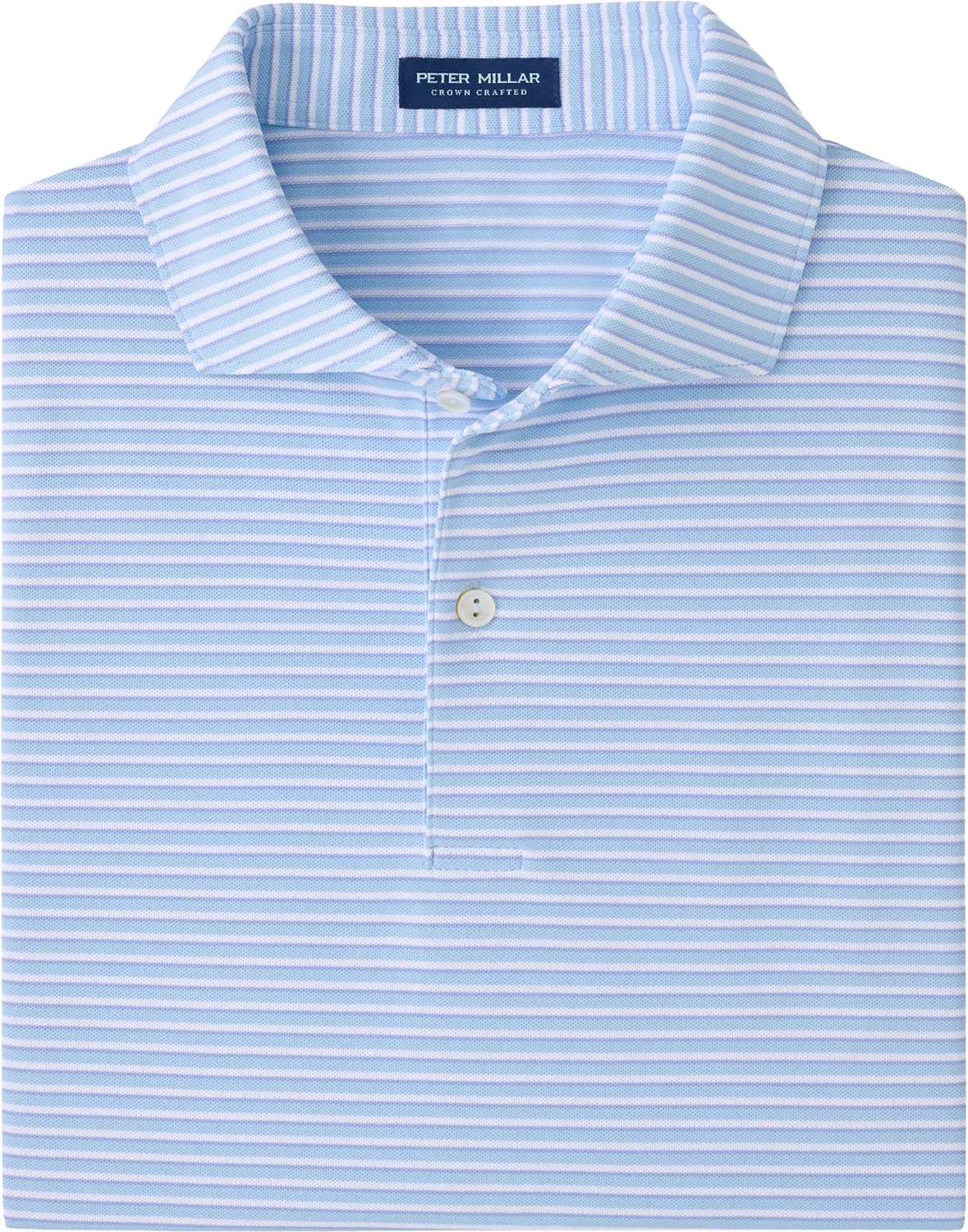 Peter Millar Tempo Performance Mesh Mens Golf Polo Shirt - Blue, Size: XXL