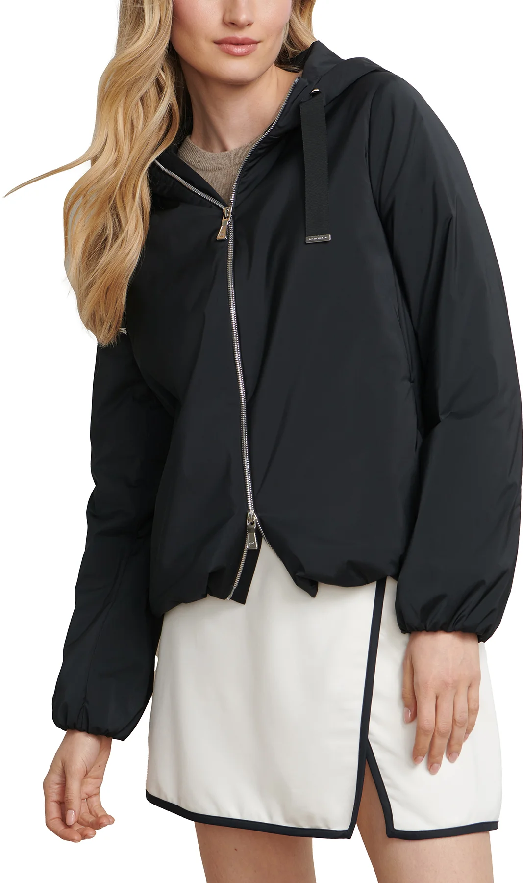 Peter Millar Womens Robinson Golf Jacket With Hood - Black, Size: X-Large