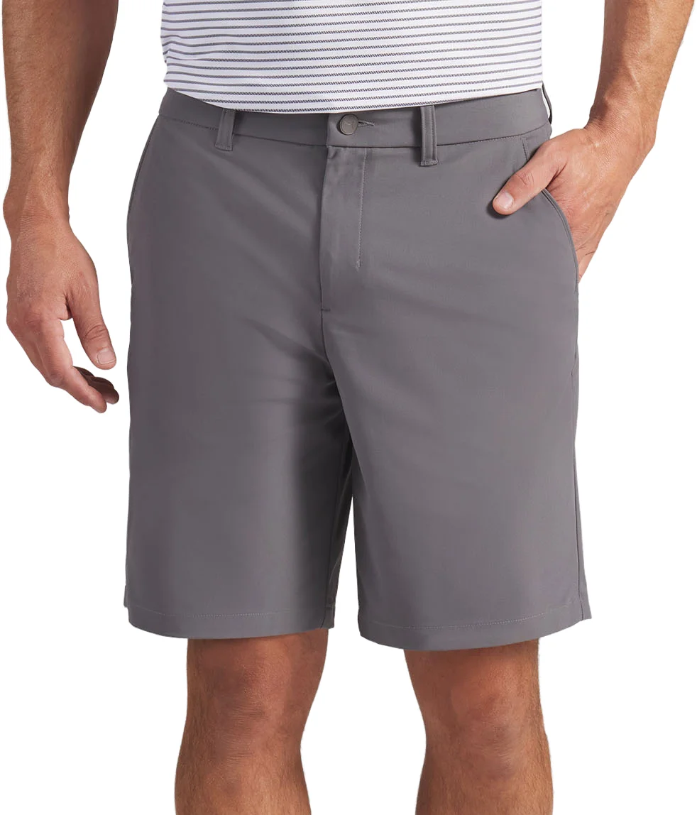PUMA 101 Premier 9 Inch Mens Golf Shorts - Grey, Size: 28