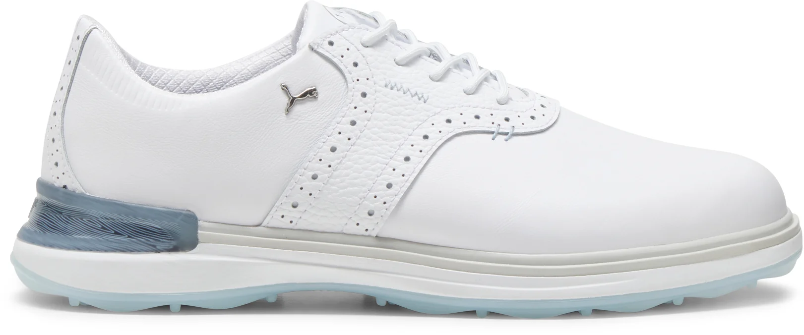 PUMA AVANT Golf Shoes - Puma White/Ash Grey/Icy Blue - 10 - MEDIUM