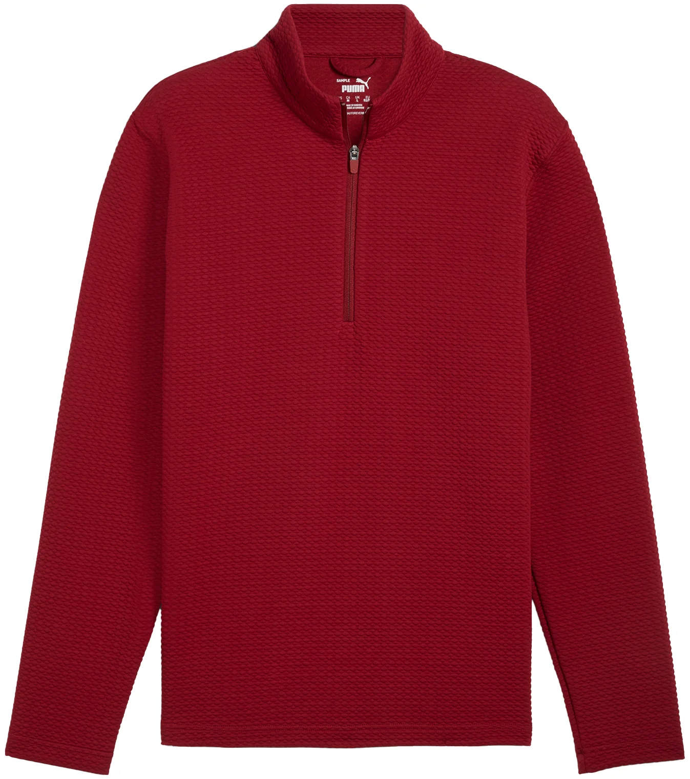 PUMA Boulder 1/4 Zip Mens Golf Pullover - Red, Size: XXXL