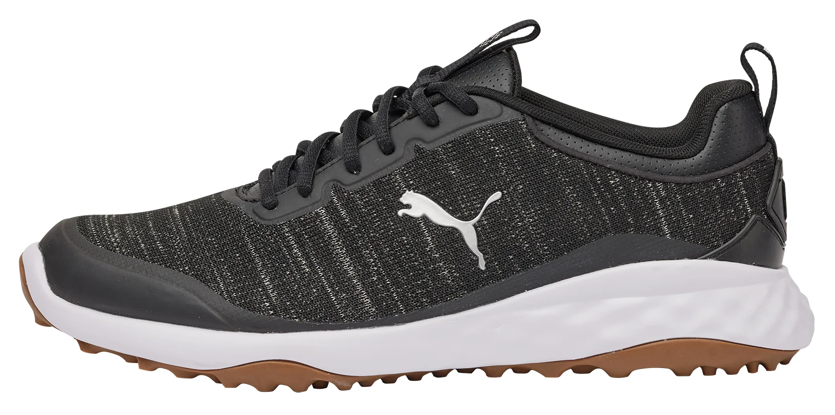 PUMA Fusion Pro Golf Shoes - PUMA Black/PUMA Silver - 9 - WIDE