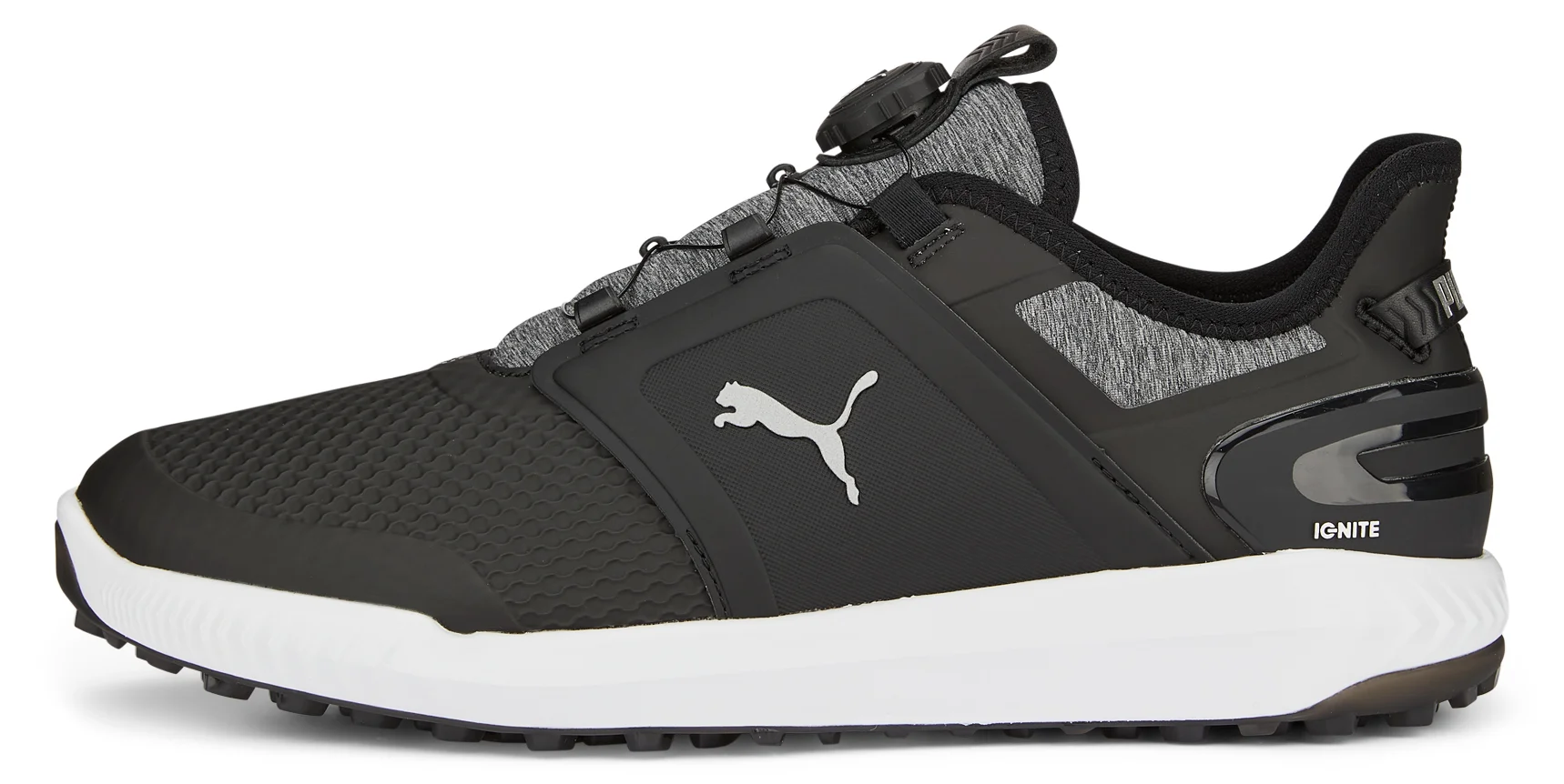 PUMA IGNITE Elevate Disc Golf Shoes - PUMA Black/PUMA Silver - 8 - MEDIUM