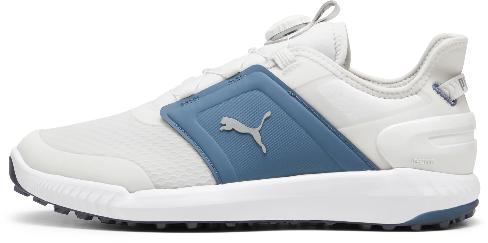 PUMA IGNITE Elevate Disc Golf Shoes - Feather Grey/Evening Sky/Puma White - 10 - MEDIUM
