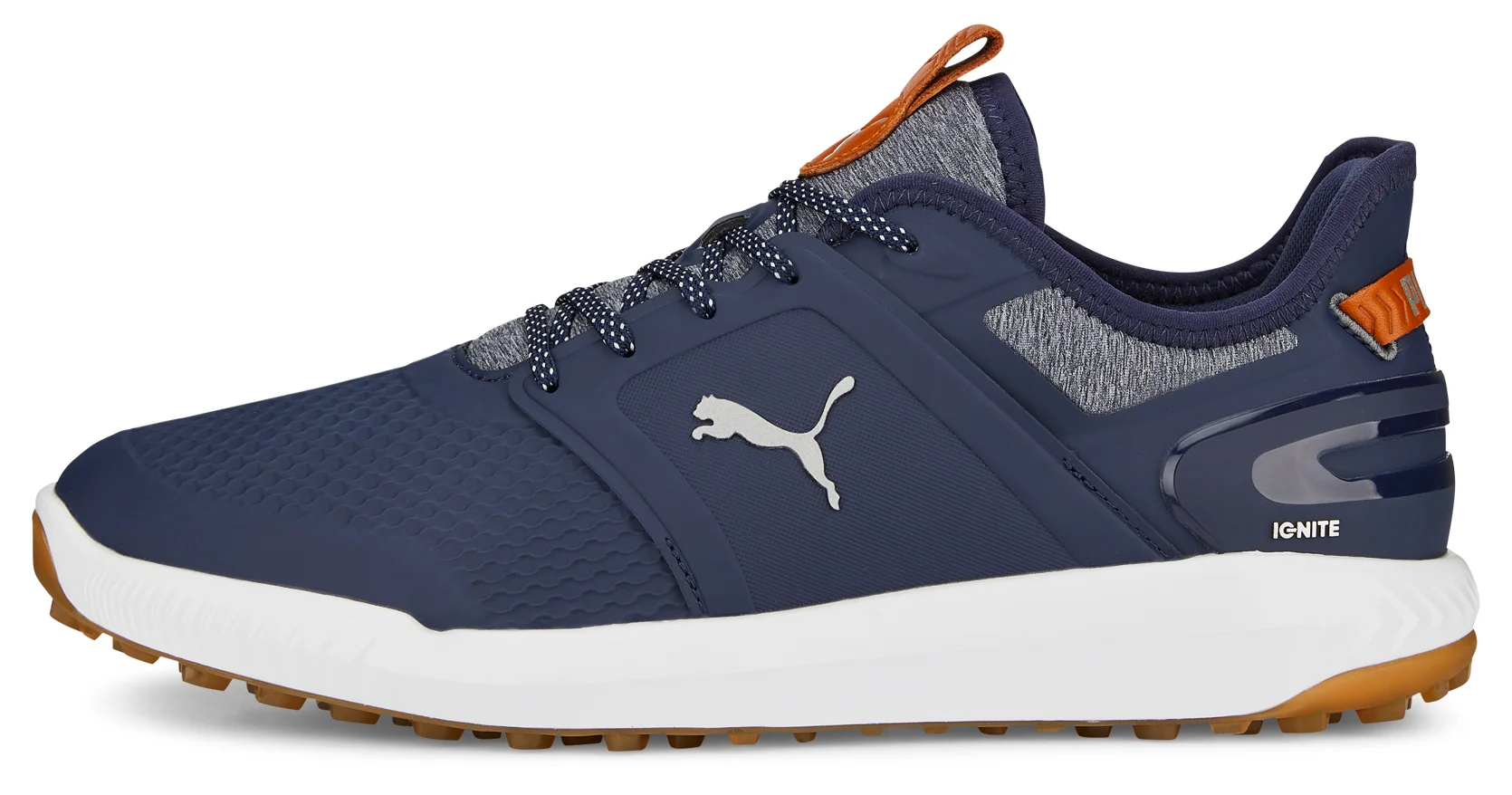 PUMA IGNITE Elevate Golf Shoes - PUMA Navy/PUMA Silver - 7.5 - WIDE