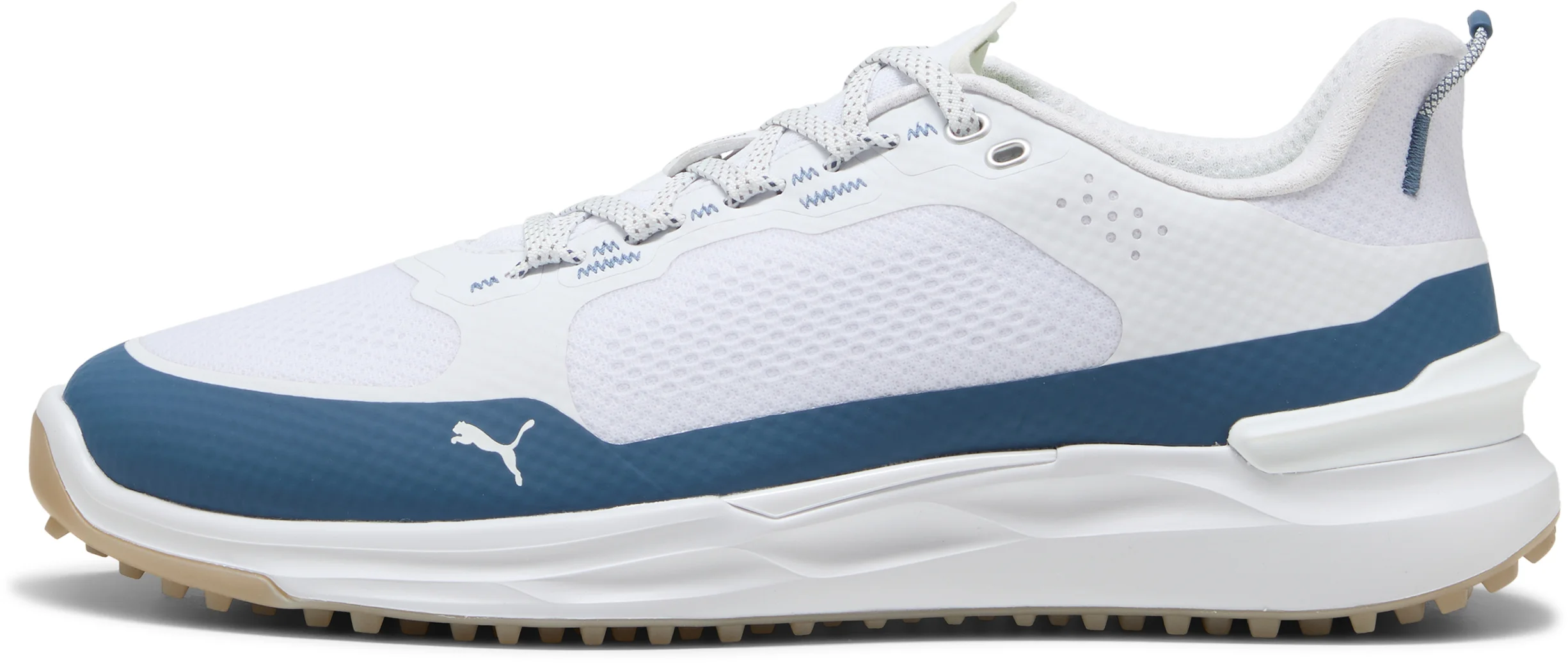 PUMA IGNITE ELEVATE X Spikeless Golf Shoes 2026 - Puma White/Dark Indigo - 9.5 - MEDIUM