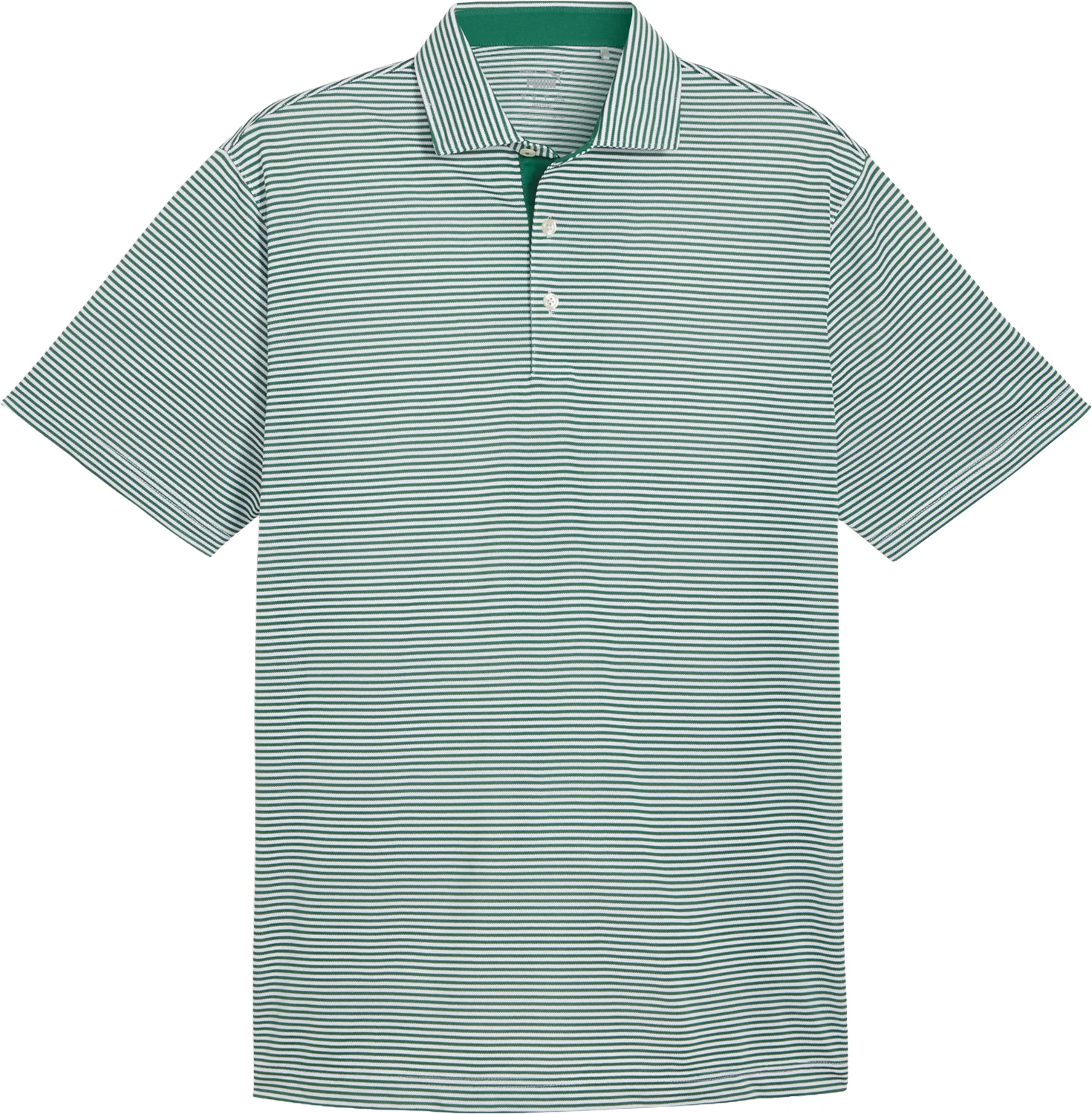 PUMA Isle Pique Mens Golf Polo - Green, Size: XXL