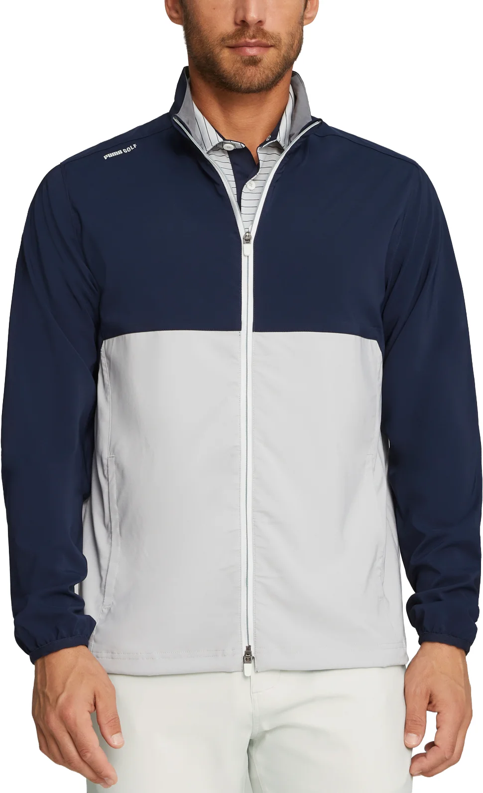 PUMA Monterey Mens Golf Wind Jacket - Blue, Size: XXXL