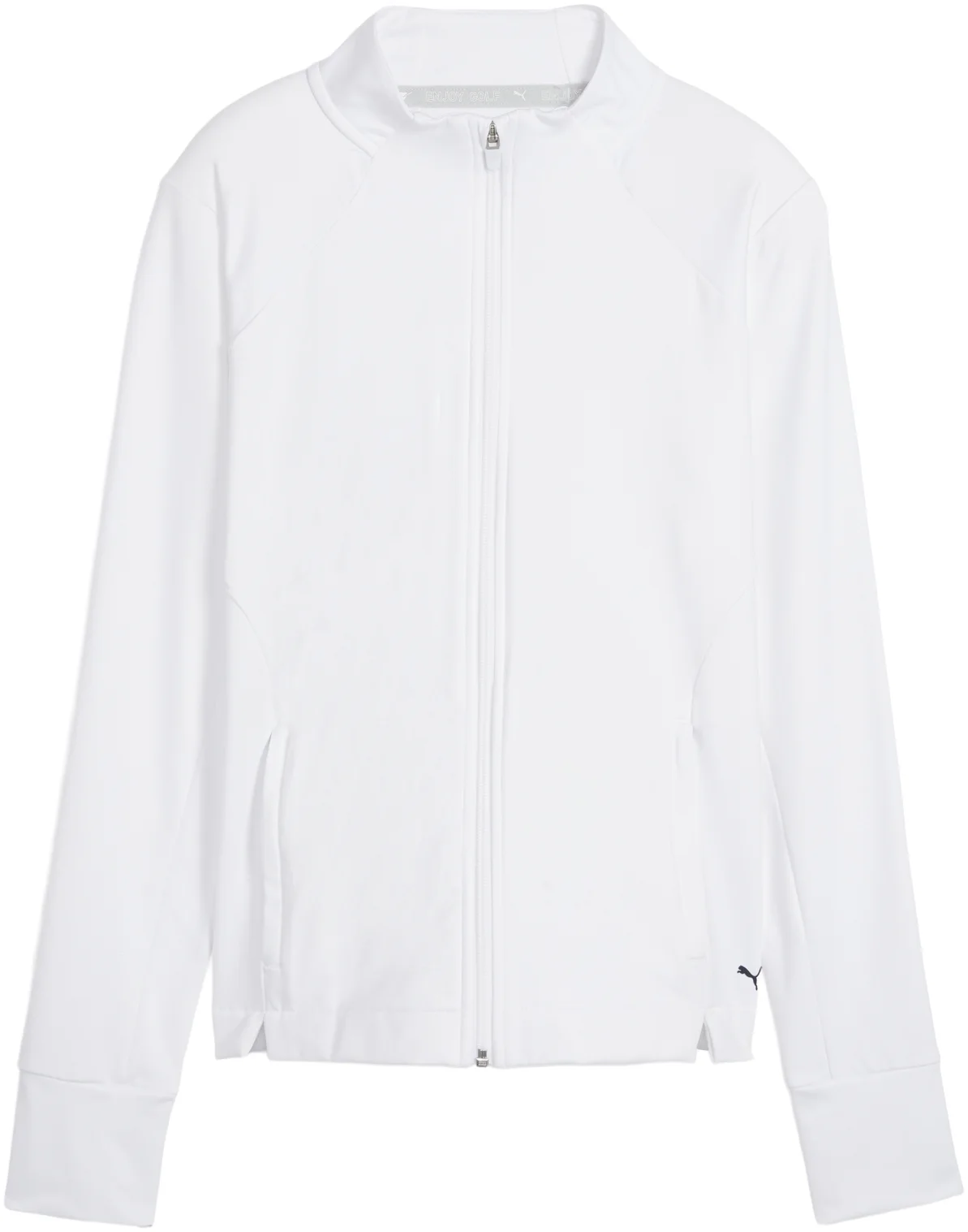 PUMA Womens CLOUDSPUN Heather Full Zip Golf Jacket - White, Size: Large