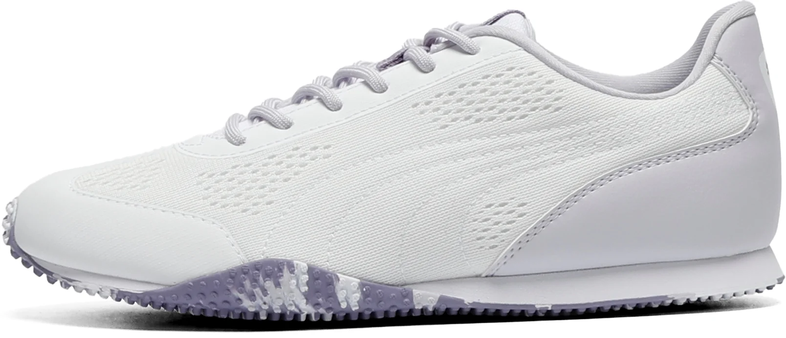 PUMA Womens Monolite 2 Spikeless Golf Shoes 2026 - Puma White/Lilac Luster - 10 - MEDIUM