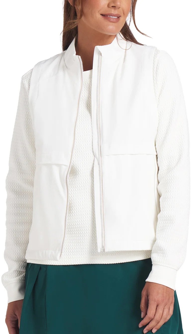 PUMA Womens Ripguard Golf Vest - 02 WARM WHITE - M