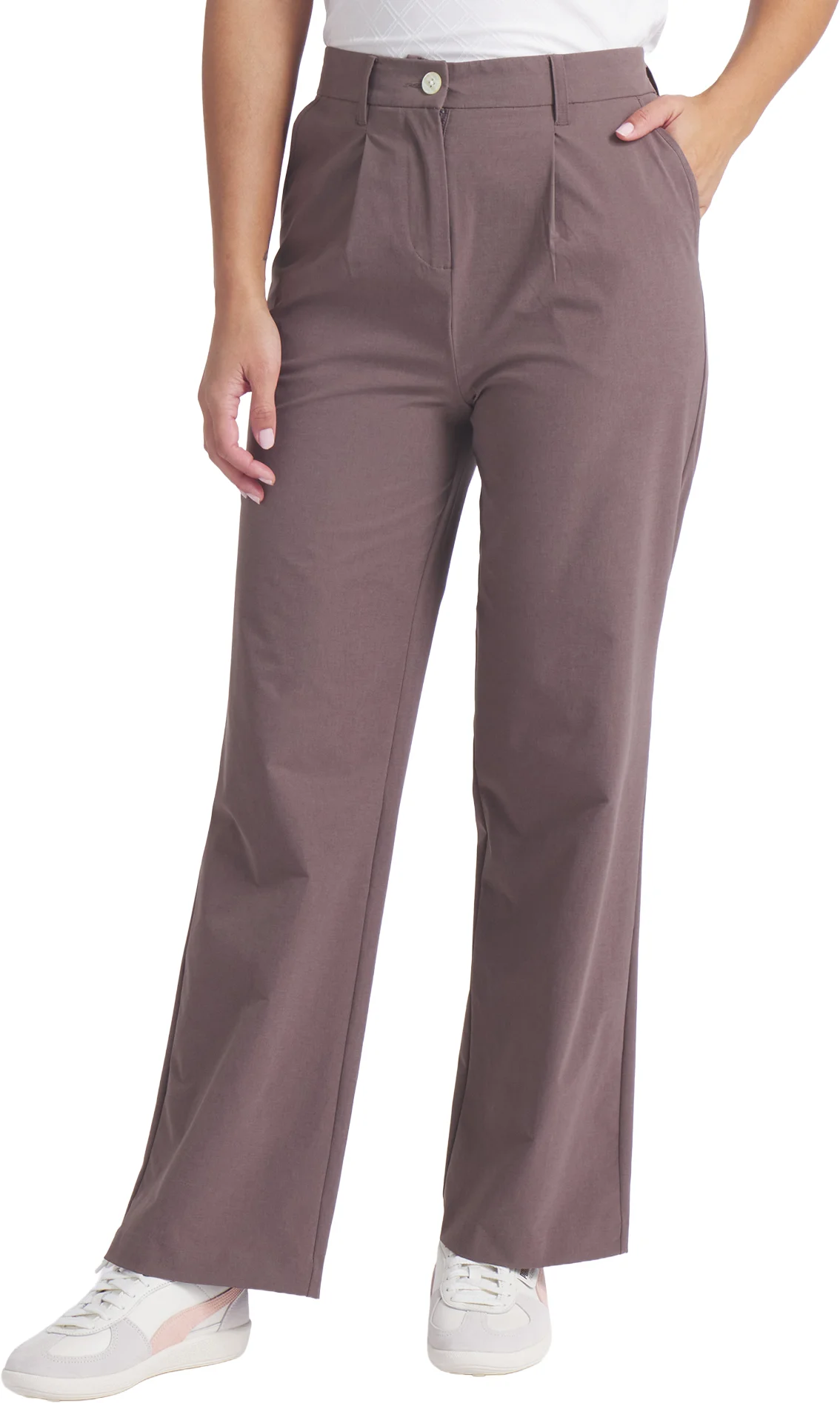 PUMA x AP Womens Trouser Golf Pants - Brown, Size: Large