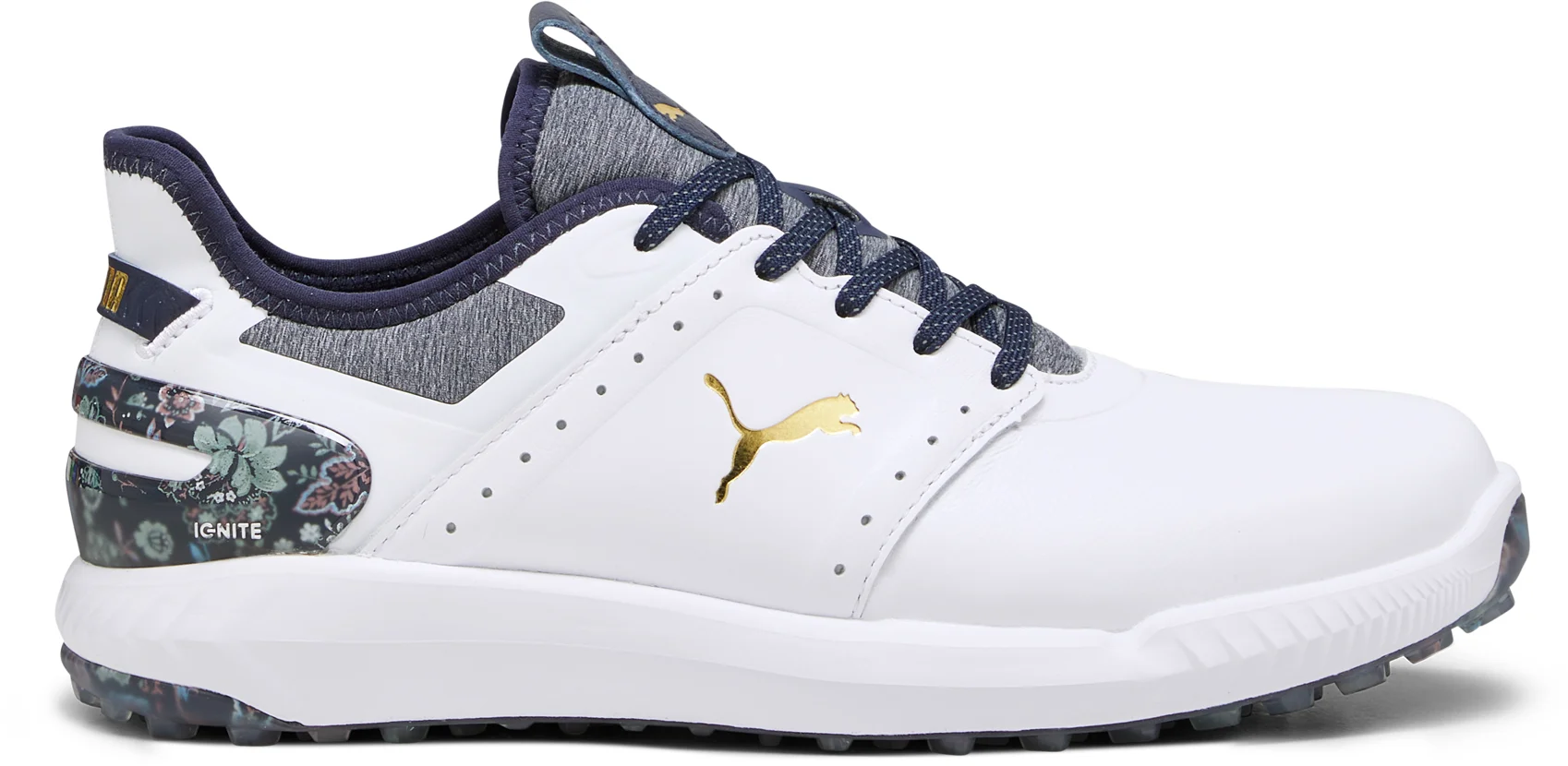 PUMA x LIBERTY IGNITE Elevate Golf Shoes - Puma White/Puma Navy -