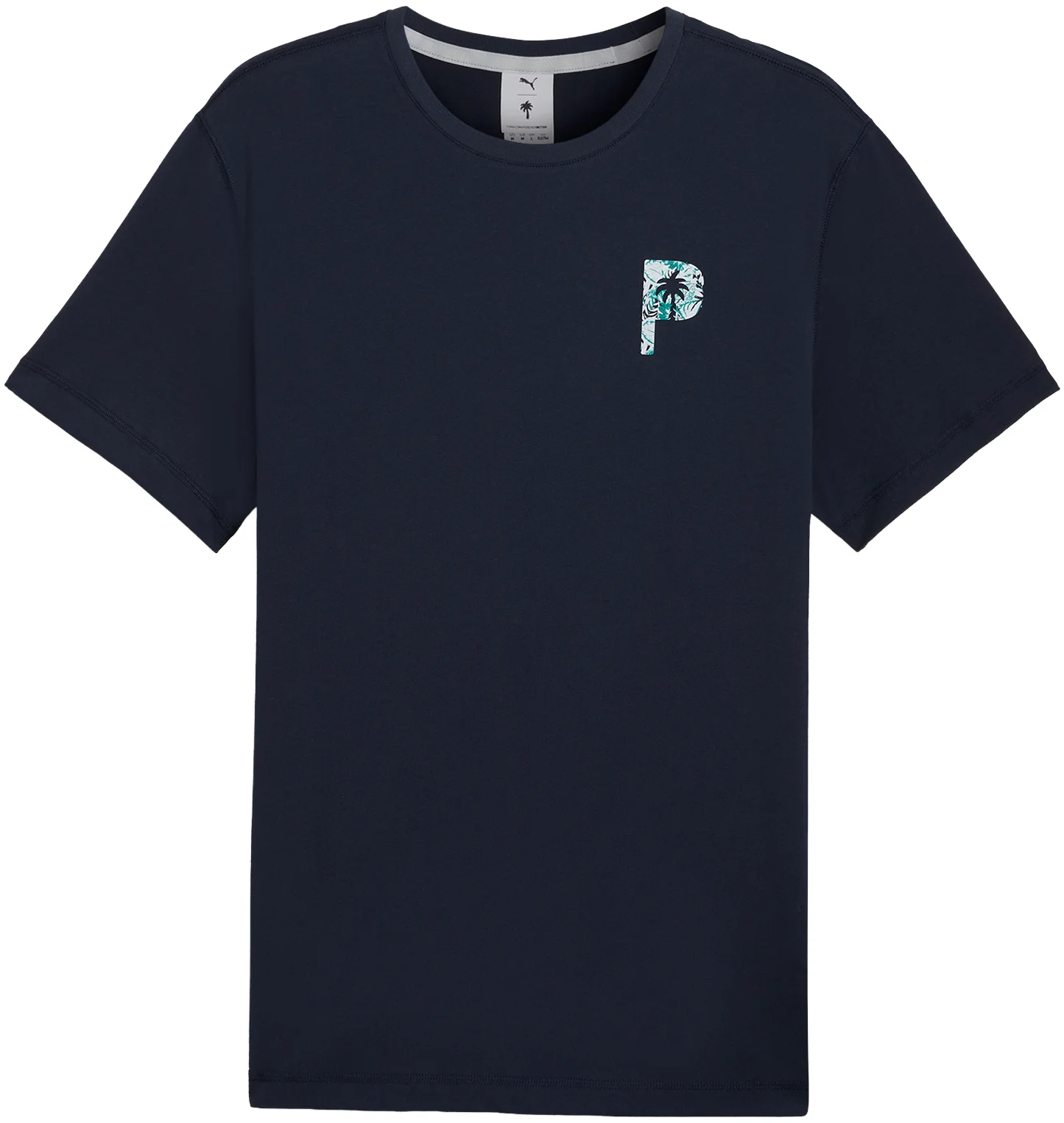 PUMA x PTC Glitch Graphic Mens Golf T-Shirt - Blue, Size: Small