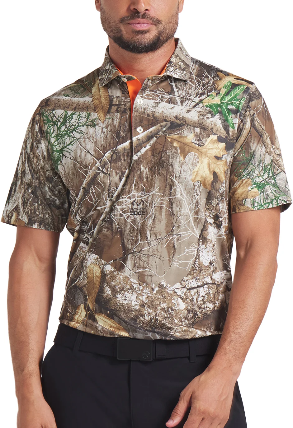 PUMA x REALTREE Camo Mens Golf Polo - Multicolor, Size: Medium