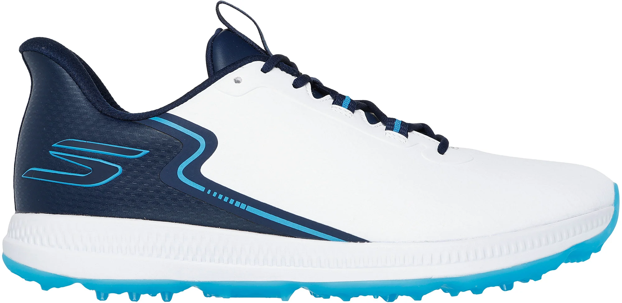 Skechers Slip-Ins GO GOLF Elite 6 Golf Shoes - White/Navy - 9 - MEDIUM