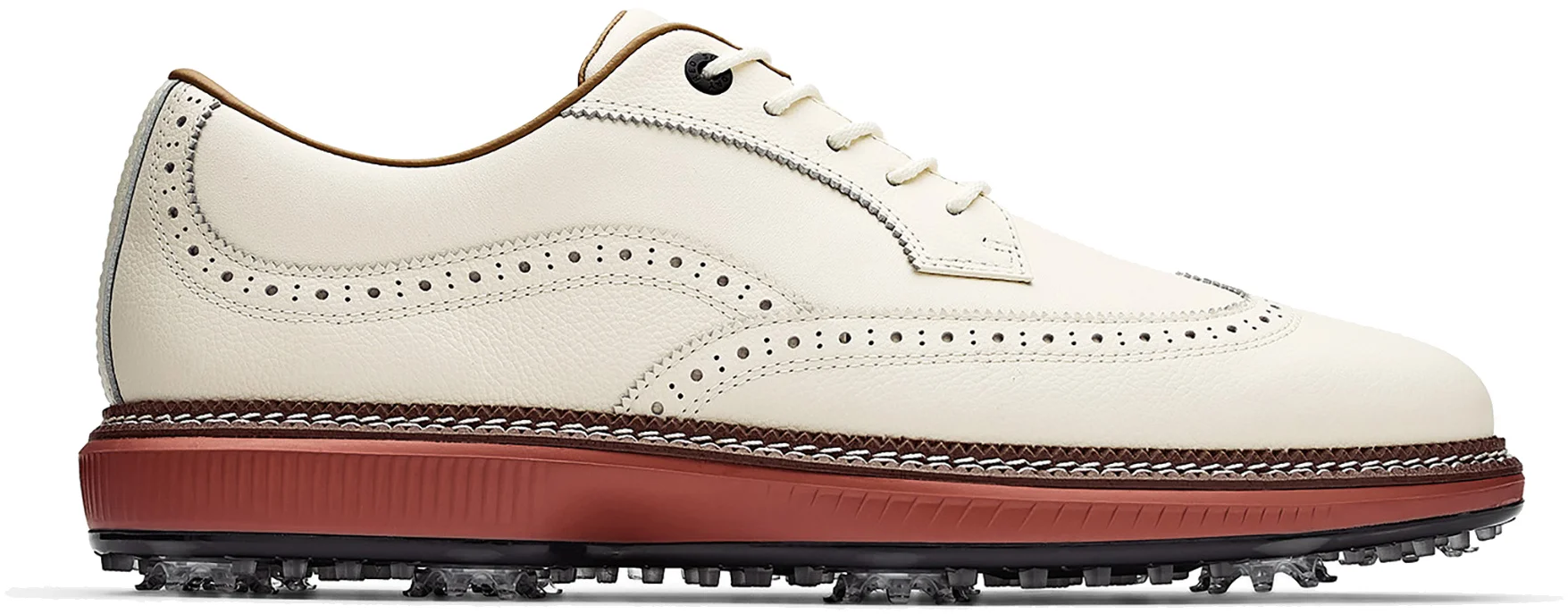 Sun Day Red Pioneer Magnolia Golf Shoes - Off White/Brick - 13 - MEDIUM