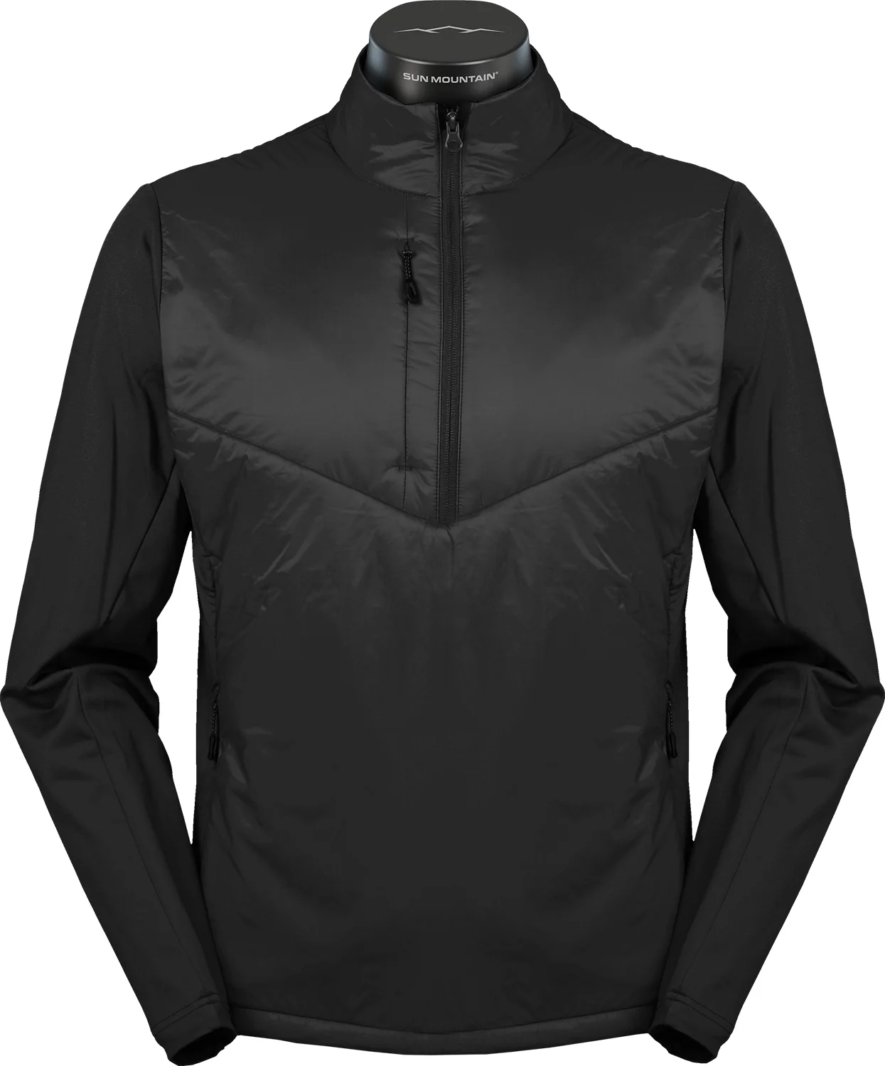 Sun Mountain Colter III LS Mens Golf Pullover - Black, Size: Small