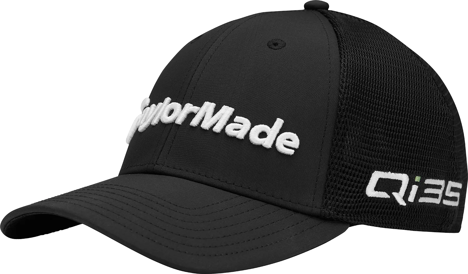 TaylorMade Tour Cage Qi35 Mens Golf Hat - Black, Size: Small/Medium