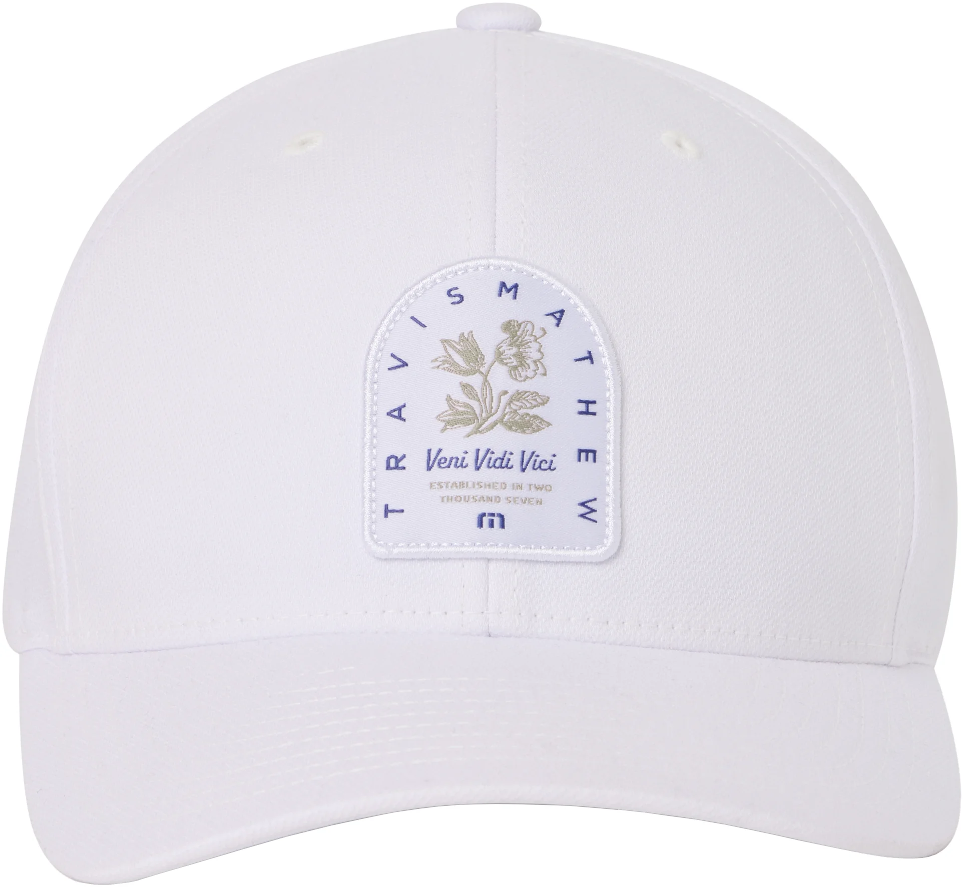 TravisMathew Air Currents Snapback Mens Golf Hat - White