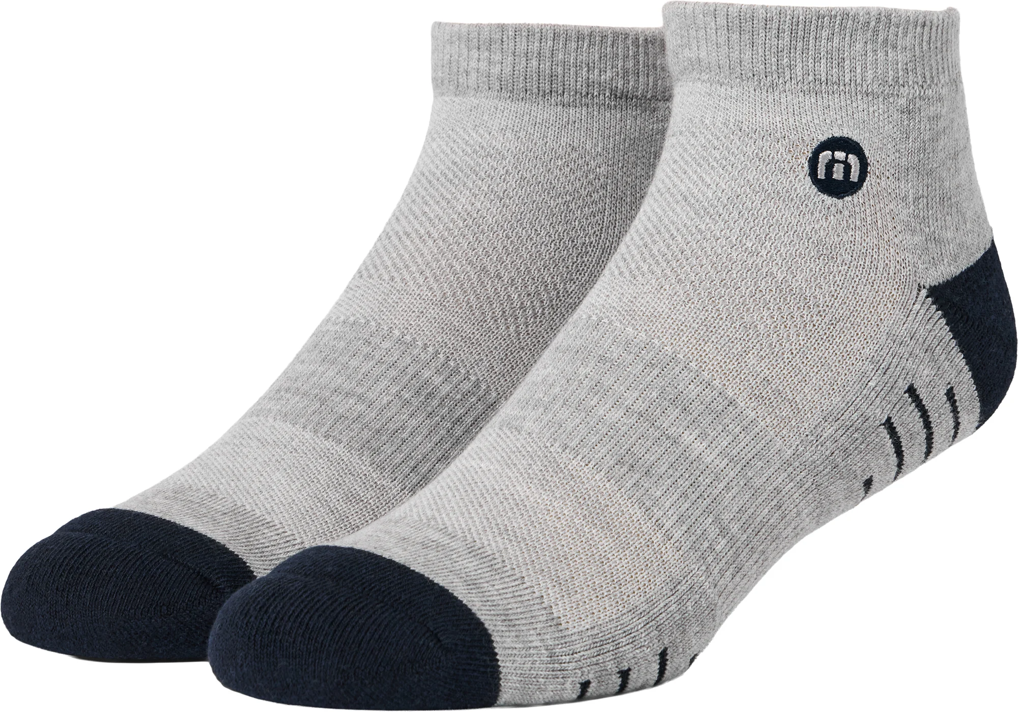 TravisMathew Eighteener 3.0 Mens Golf Ankle Socks - Grey