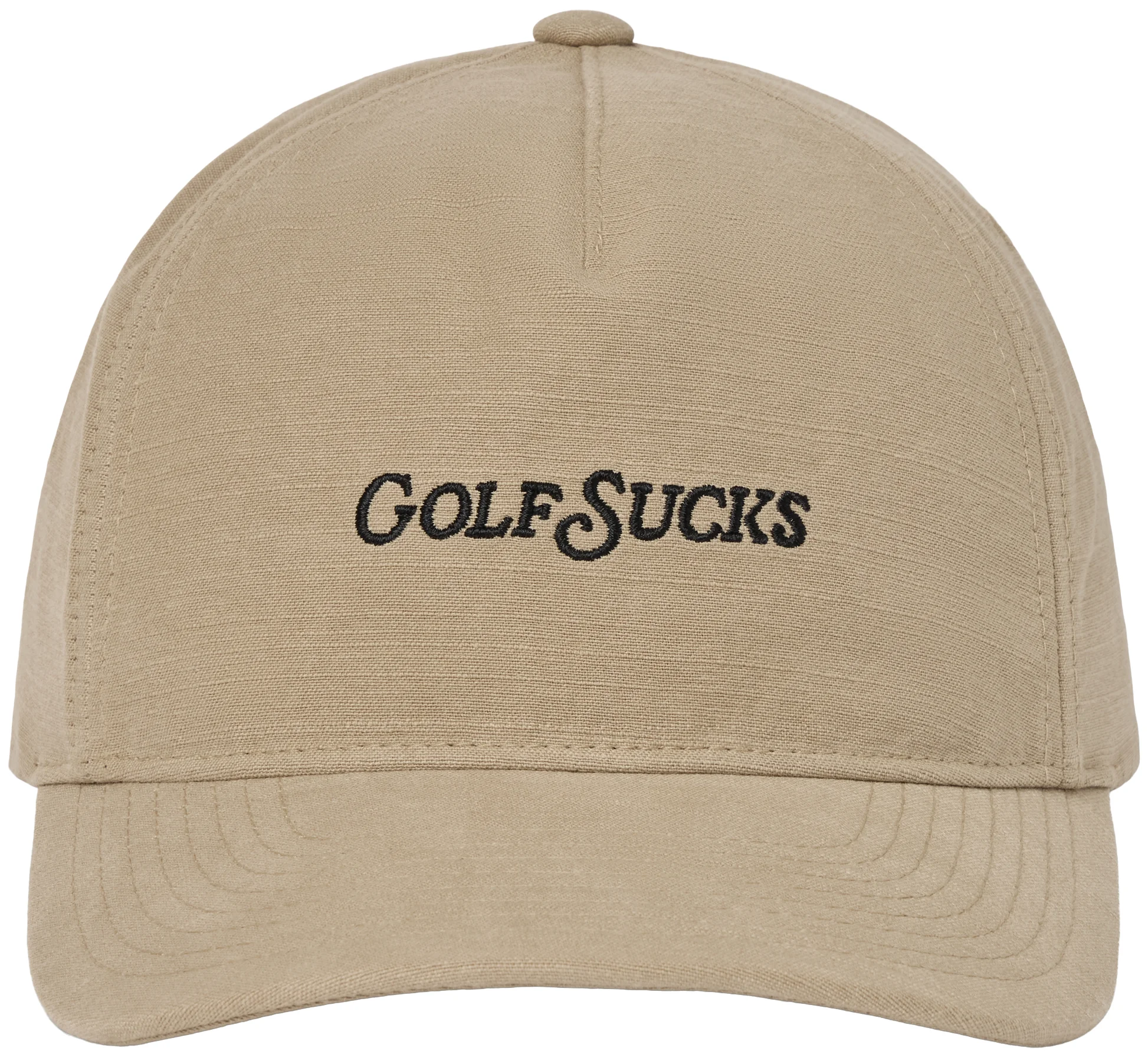 TravisMathew Mens Golf Sucks Snapback Mens Golf Hat - Brown