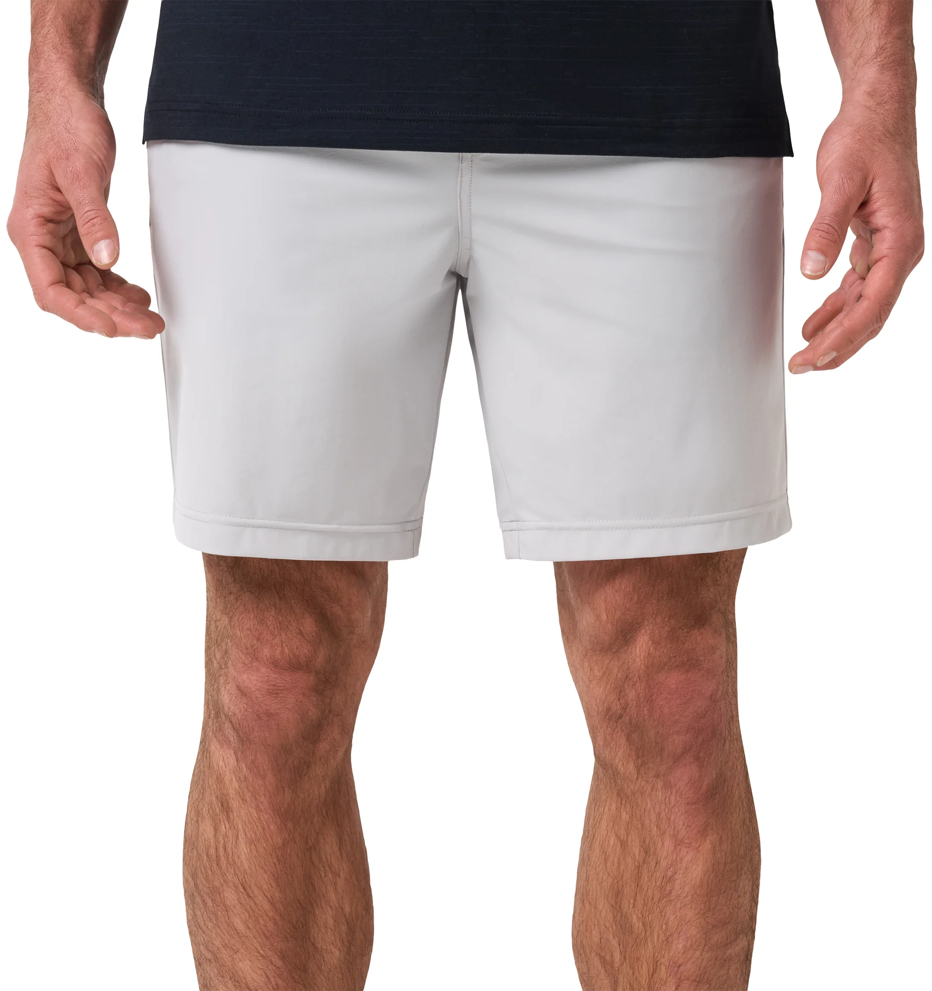 TravisMathew Hero Hour Mens Golf Shorts - Grey, Size: 42