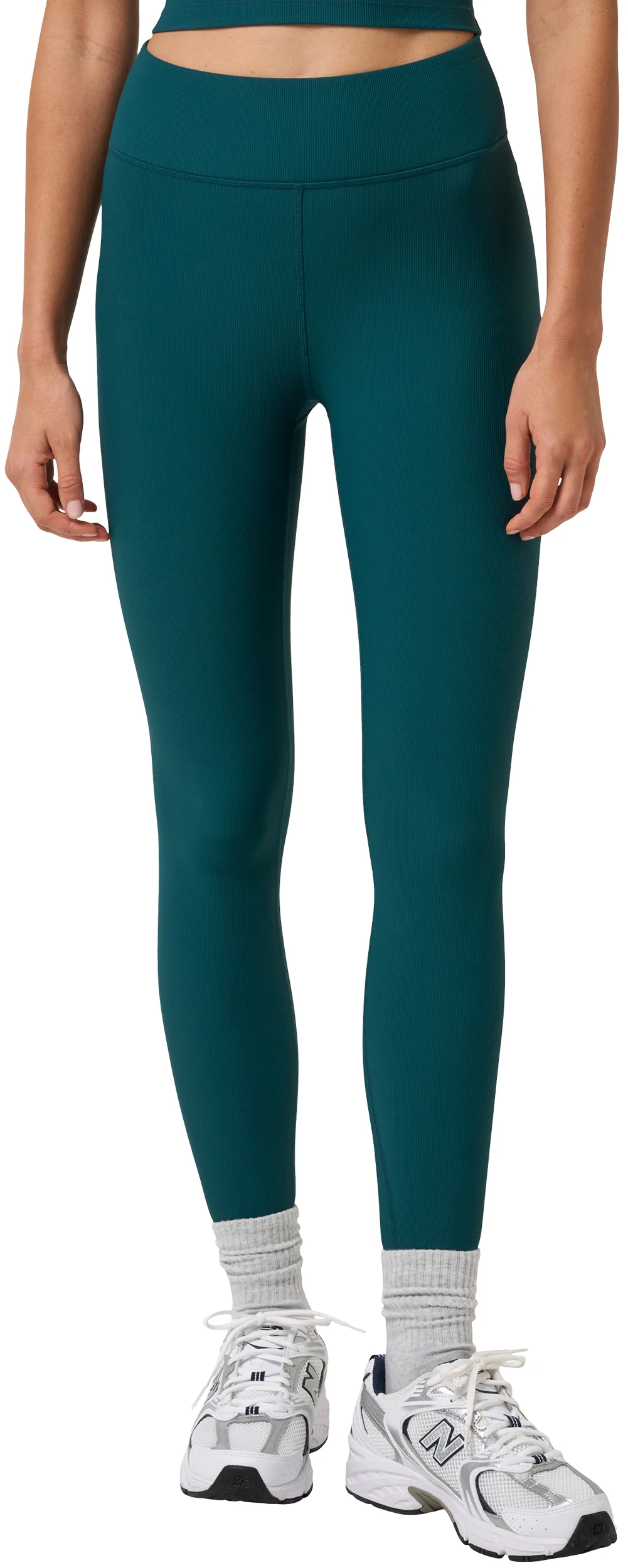 TravisMathew Womens Moveknit Rib Golf Leggings - Green, Size: Large