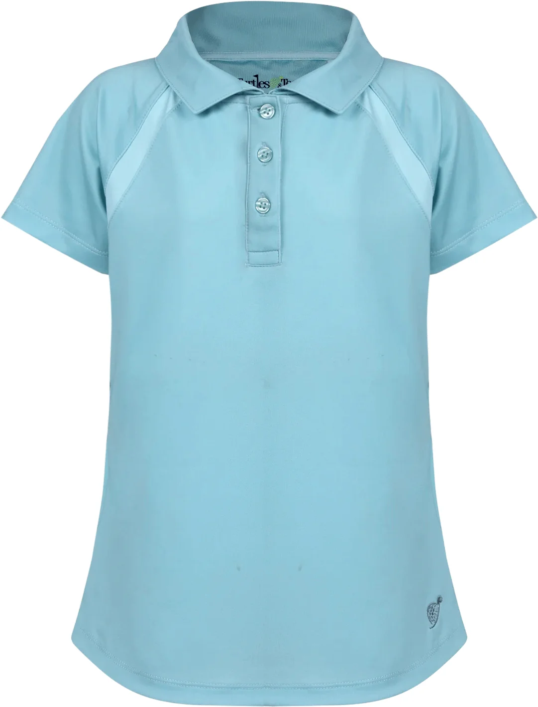 Turtles & Tees Junior Girls Reagan Golf Polo - Black, Size: Large (10/12)
