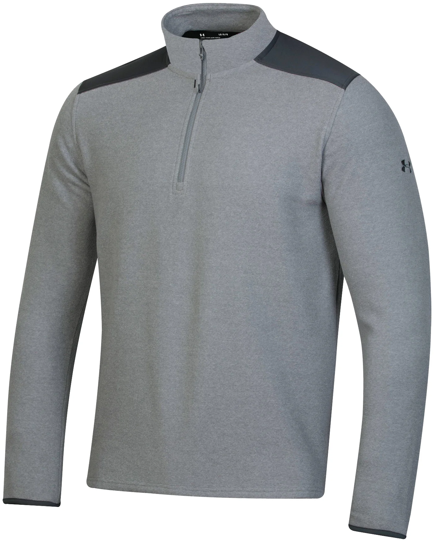 Under Armour Coldgear Infrared Quarter Zip Mens Golf Pullover - Grey, Size: Medium