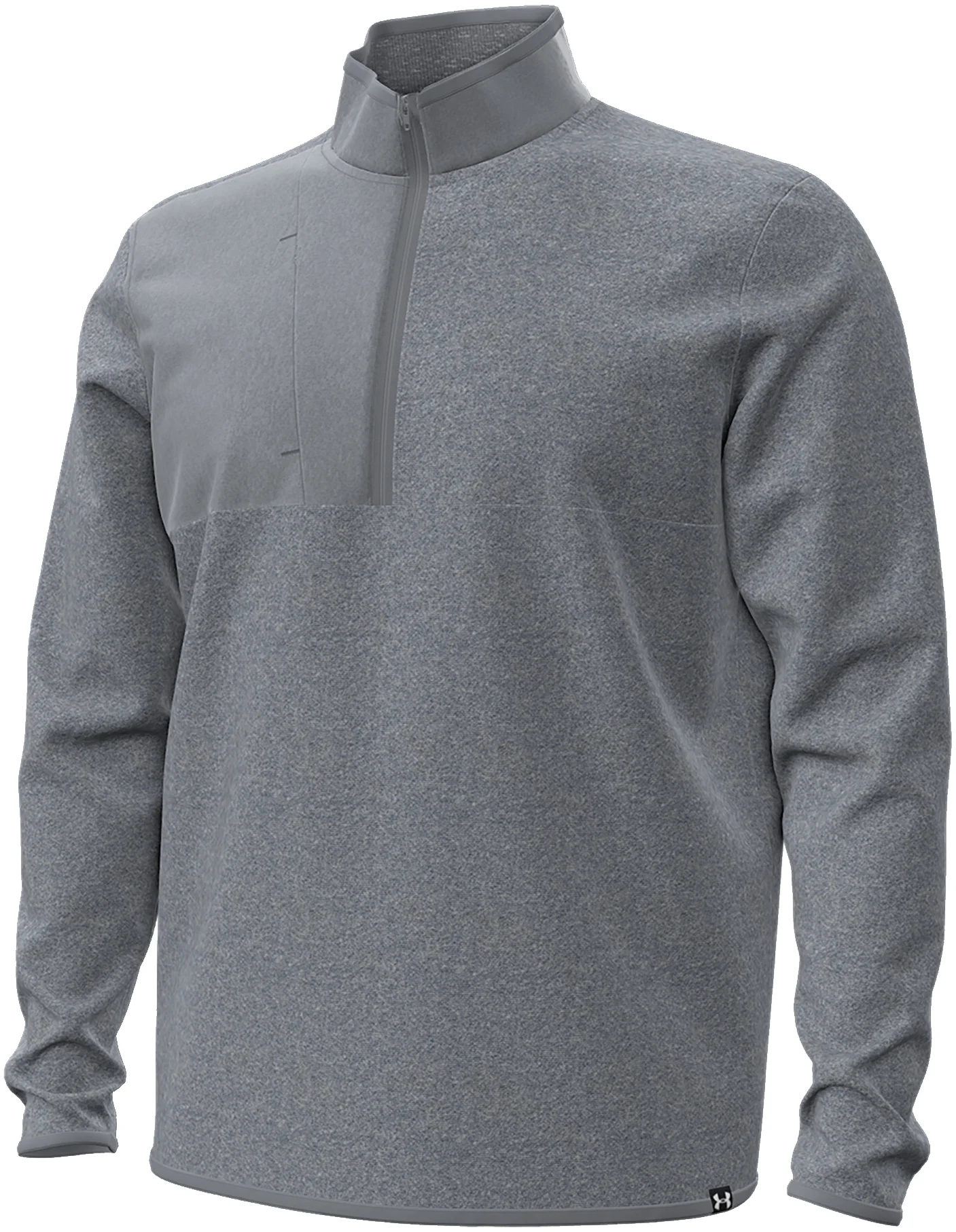 Under Armour Drive Storm SweaterFleece Half Zip Mens Golf Pullover - Grey, Size: Small