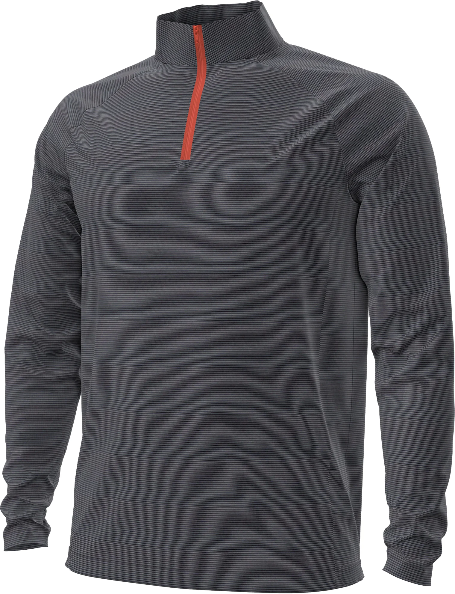 Under Armour UA Fusion Ottoman Quarter Zip Mens Golf Pullovers - Grey, Size: Large