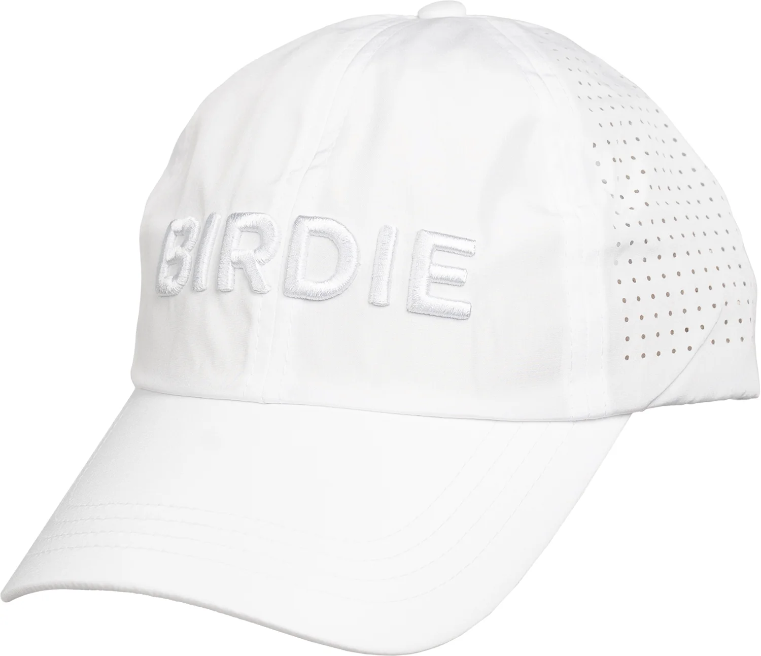 VIMHUE Womens White Birdie Puff Sun Goddess Tuck In Strap UPF 50+ Golf Hat - White