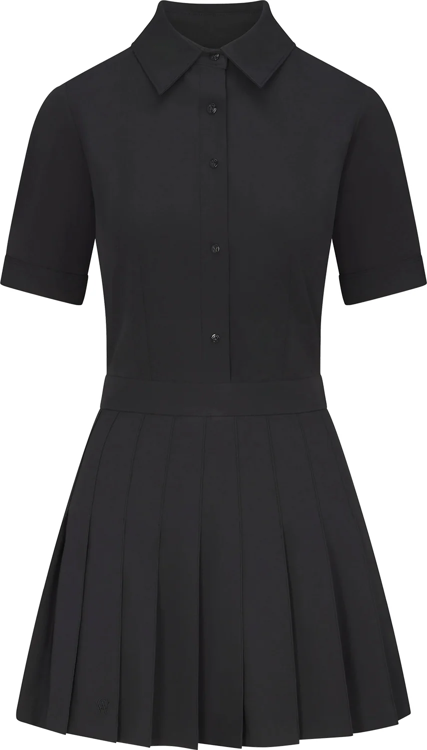 Williams Athletic Club Womens Tess Short Sleeve Golf Dress - Black - BLACK - S