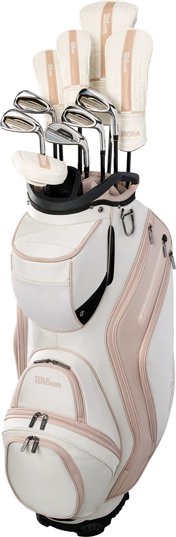 Wilson Womens Aurora Cart Bag Complete Golf Package Set - RIGHT - STANDARD