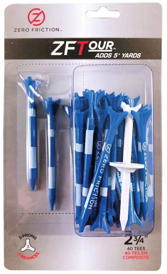 Zero Friction 2 3/4 Inch 3 Prong Golf Tees