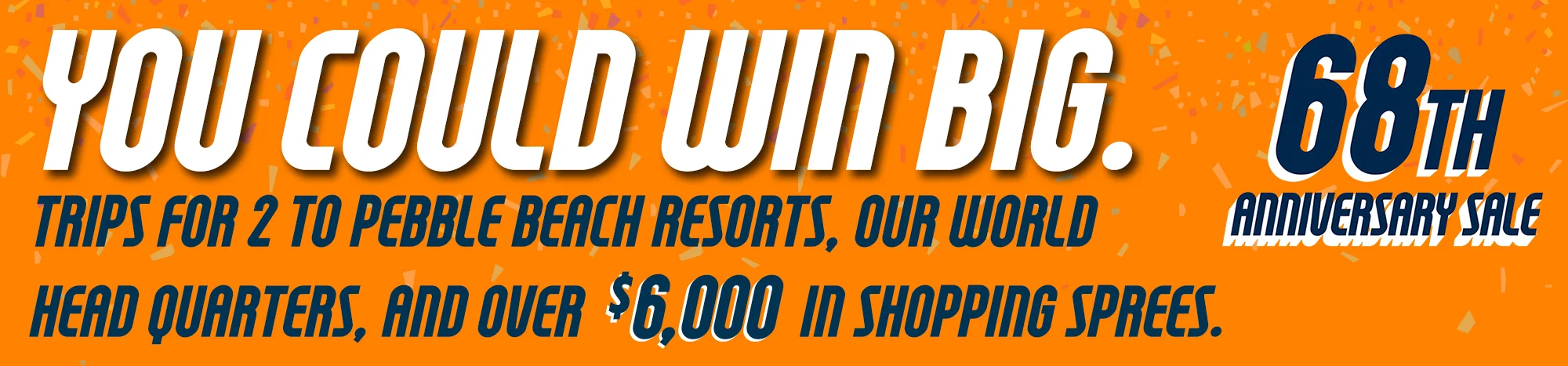 Carl's Golfland 68th Anniversary Sweepstakes