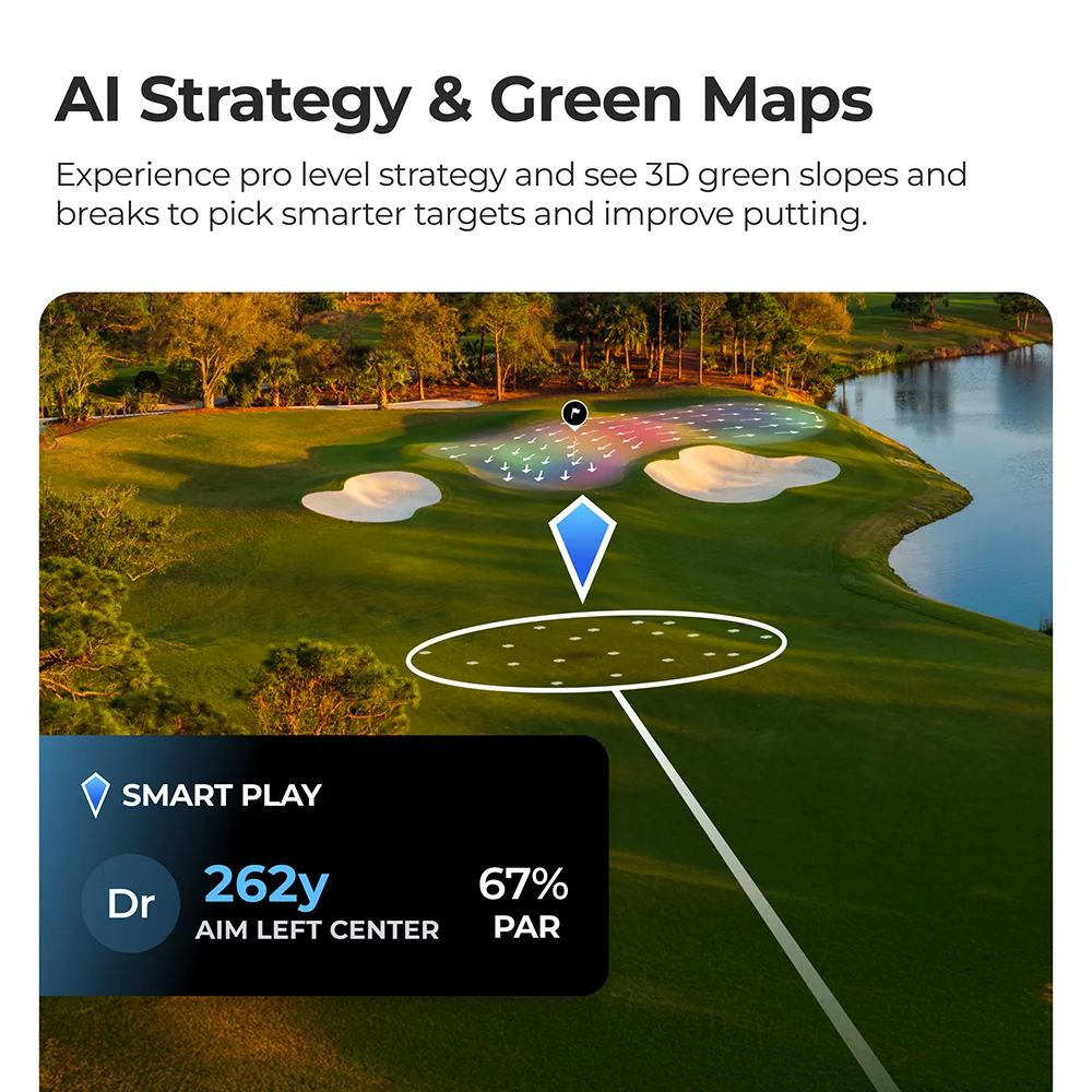 Arccos Air AI Golf Shot Tracker AI Strategy and Green Maps