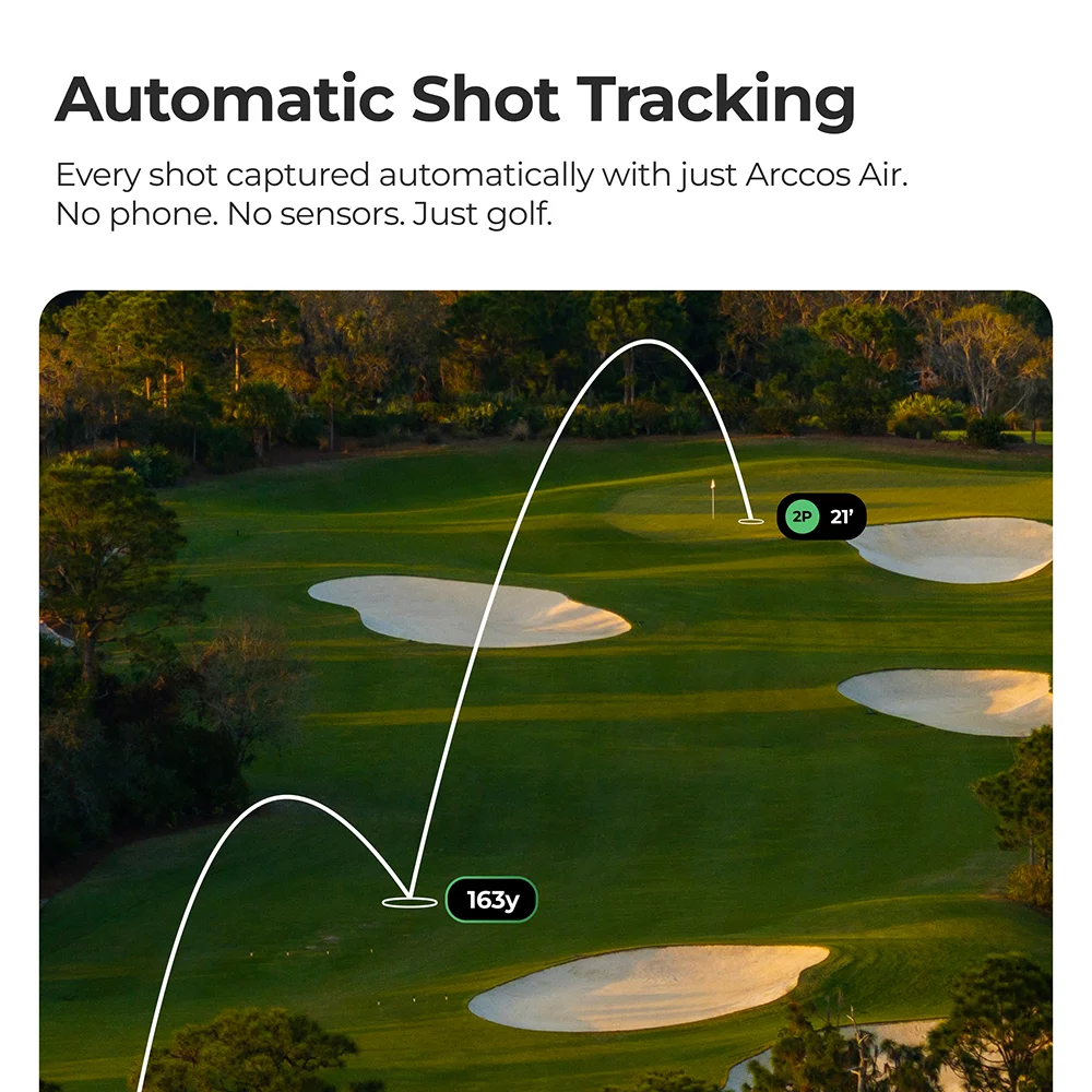 Arccos Air AI Golf Shot Tracker Automatic Shot Tracking