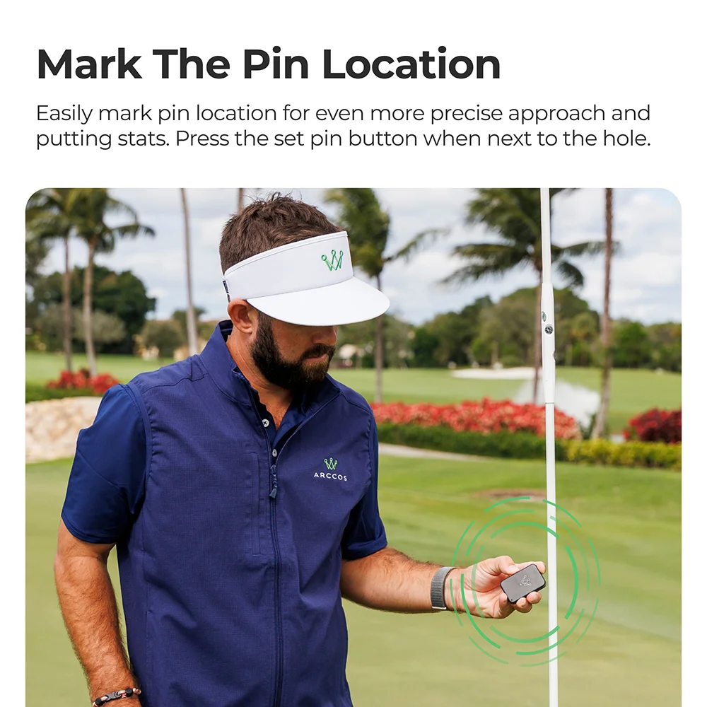 Arccos Air AI Golf Shot Tracker Mark Pin Location