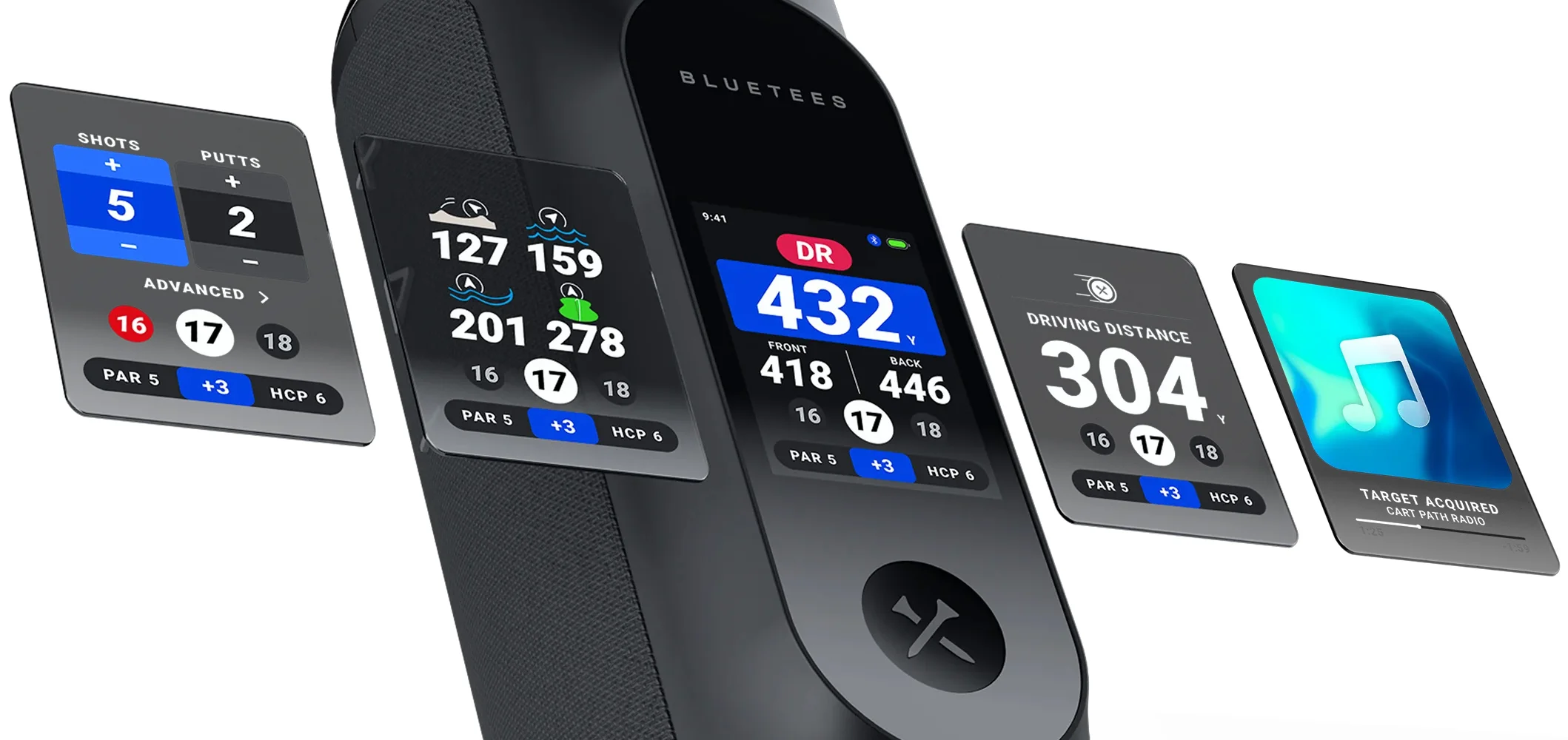 Blue Tees Player Pro GPS Golf Speaker