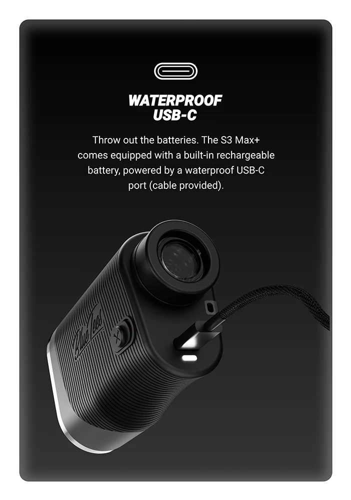 Blue Tees Series 3 Max+ Golf Rangefinder Waterproof USB-C